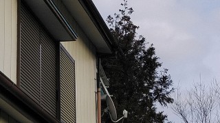 雨樋のつなぎの完成