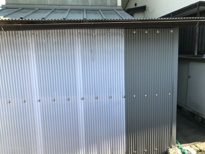 小屋の軒樋