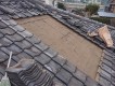 雨漏りしているところの既存の瓦を剥いだところ