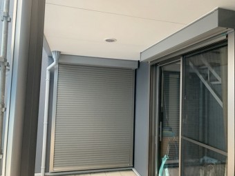 シャッターボックス塗装完成