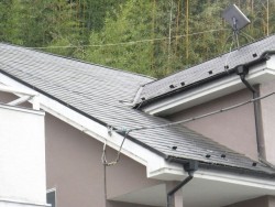 屋根の谷のところ