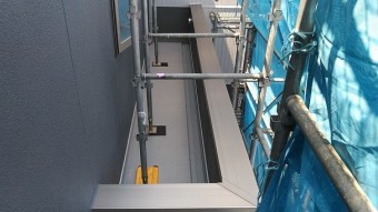 2階バルコニー防水シート工事後