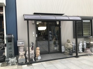 取り付け後のサンルーフ正面