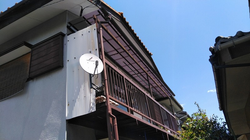 高崎市住環境改善助成事業の助成金で直す予定の瓦屋根の隅棟調査