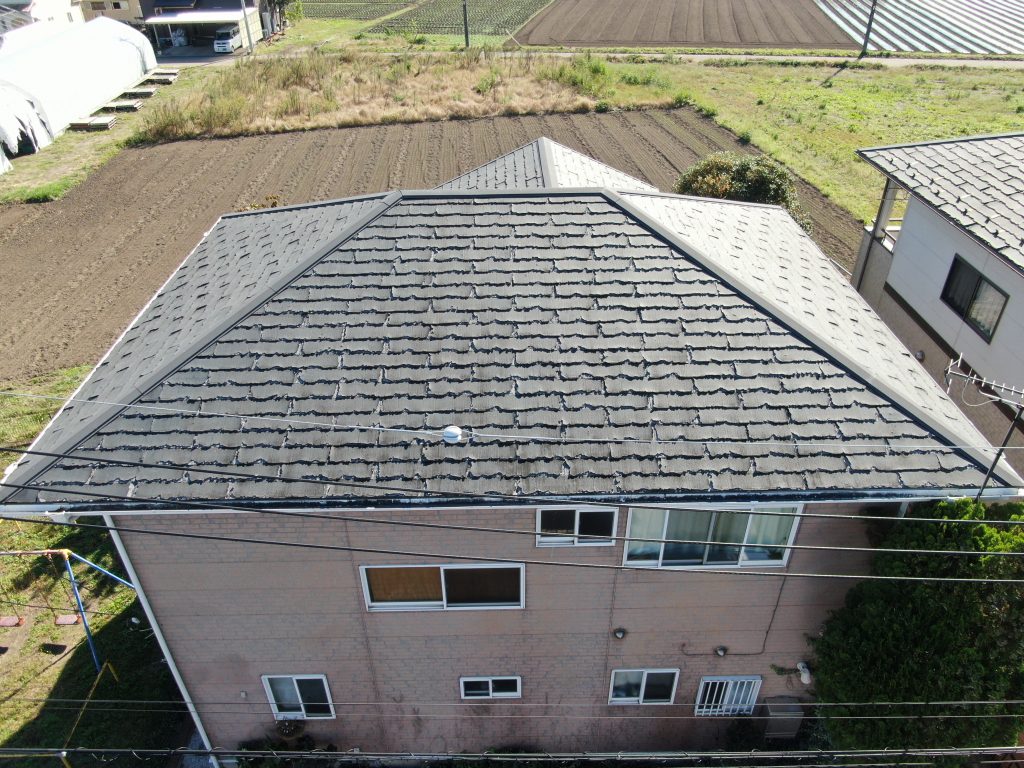 正面から見た屋根全景
