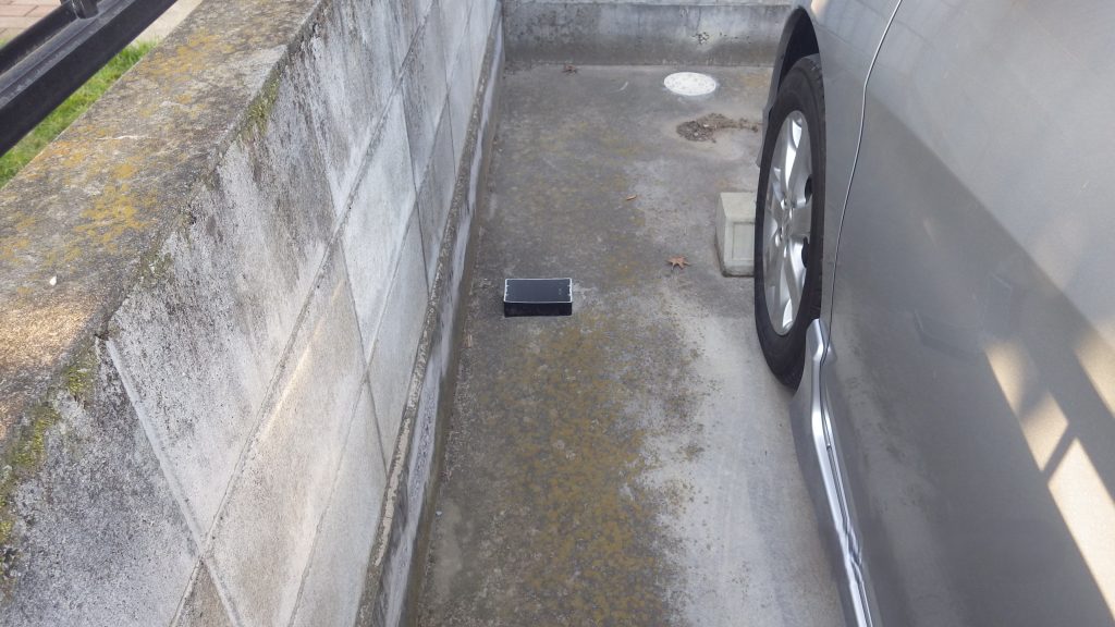 車脇の通路確認