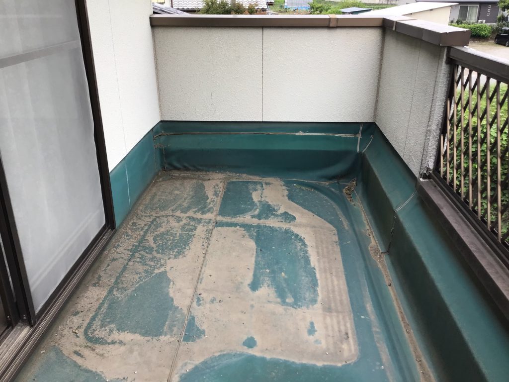 バルコニー全体の劣化状況