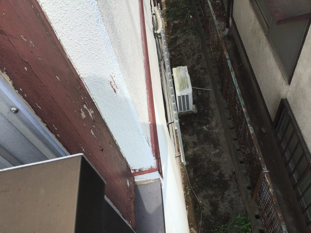 狭小部外壁の劣化