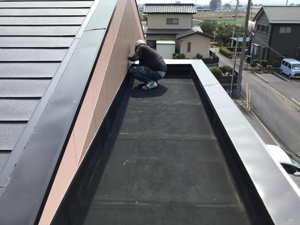 屋上立ち上がり部確認