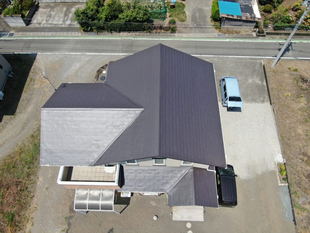 施工後の屋根全景