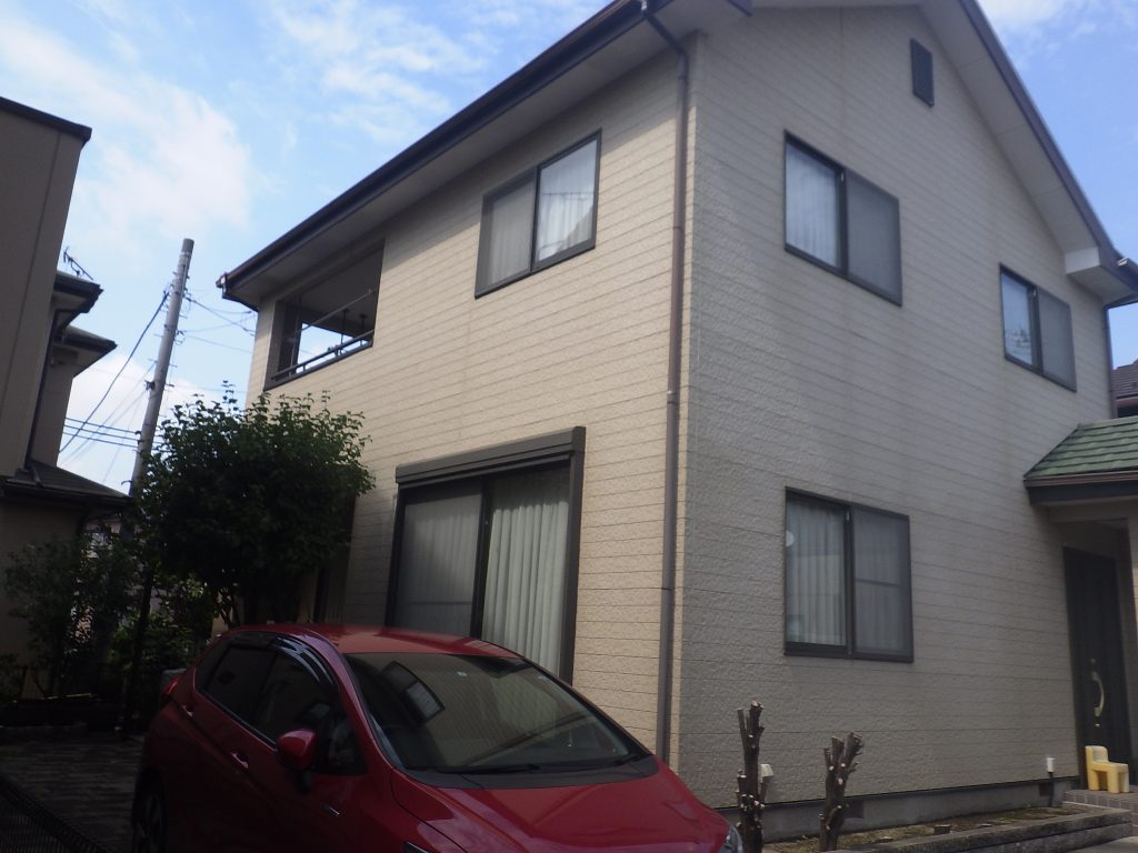 建物側面の外壁全体
