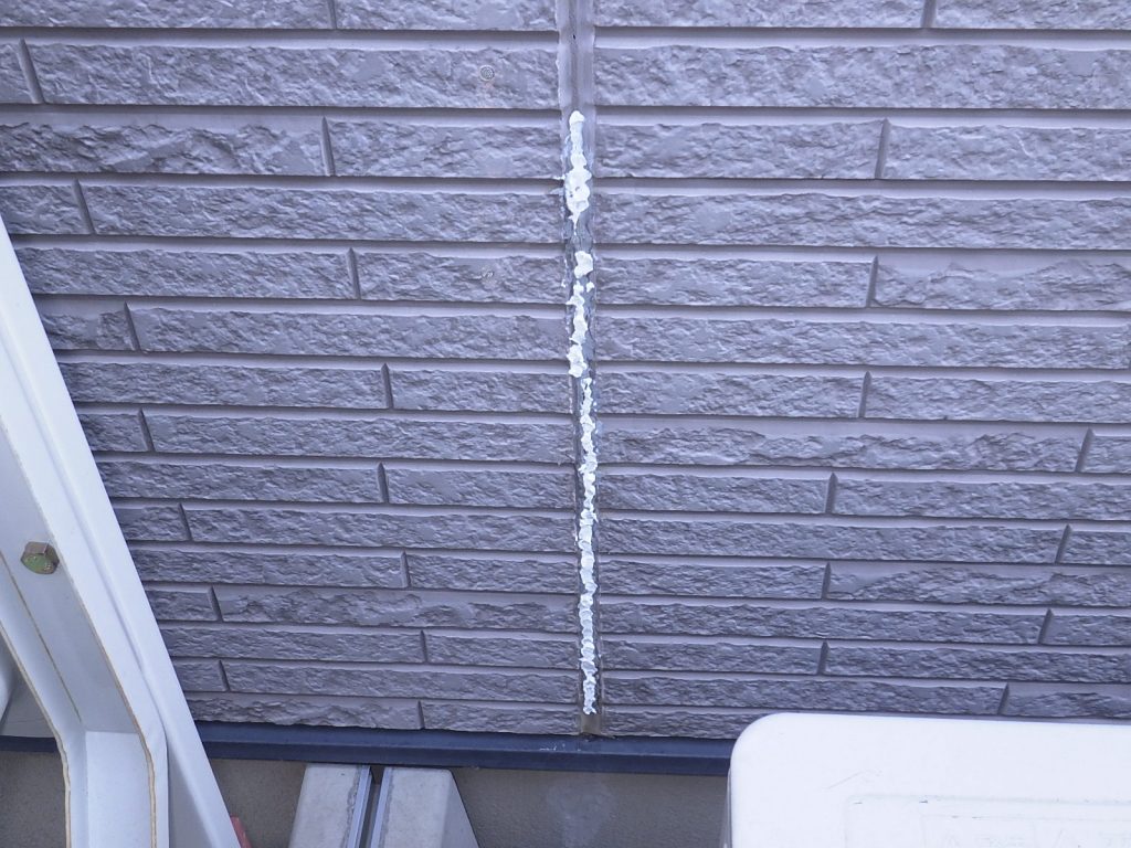 補修跡のある目地