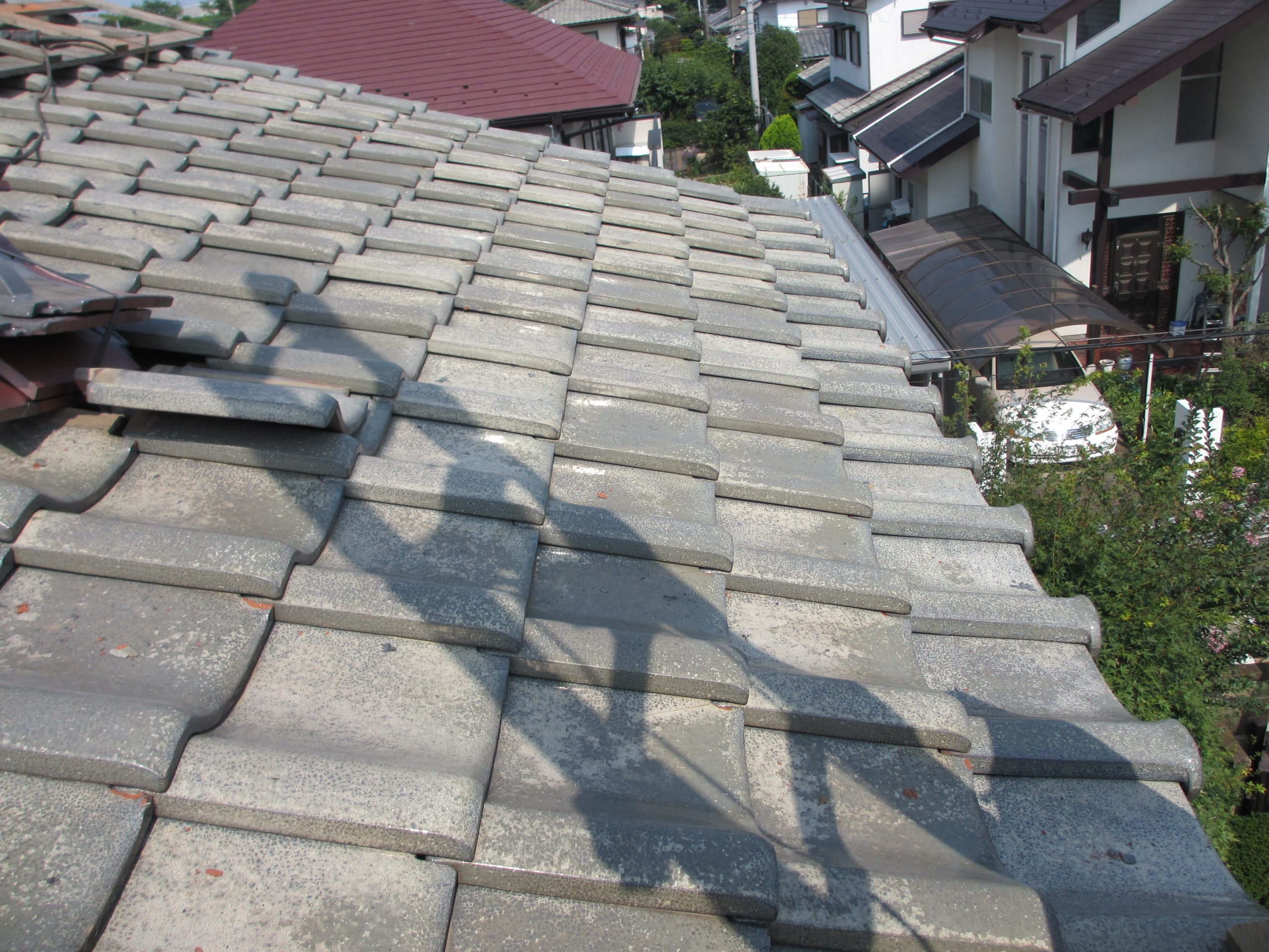 雪止め施工前